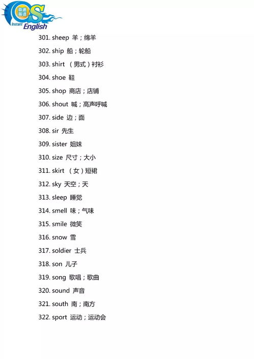 掌握常用英语单词，开启全球交流之门