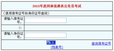 河南省公务员考试成绩查询全攻略